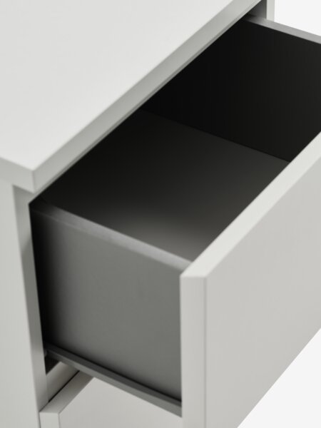 Bedside table LIMFJORDEN 2 drawers white